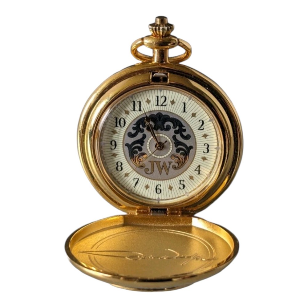 John Wayne Hunter Pocket Watch By The Franklin Mint Working