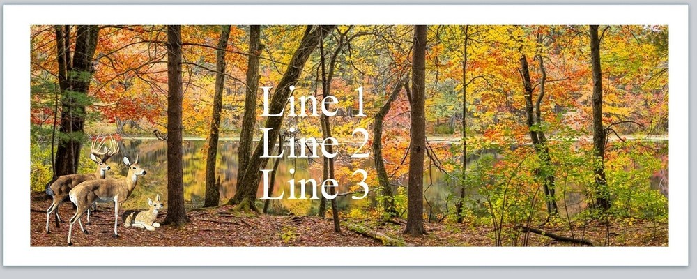 Personalized Address labels Deer Nature Background (JX 149)