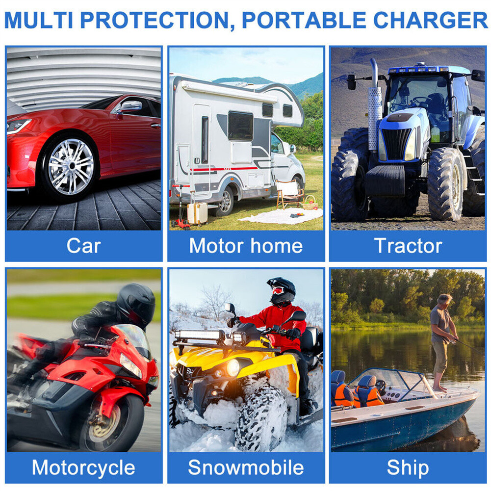 60W Solar Panel 12V Trickle Charger Battery Charger Kit Maintainer Boat Car RV