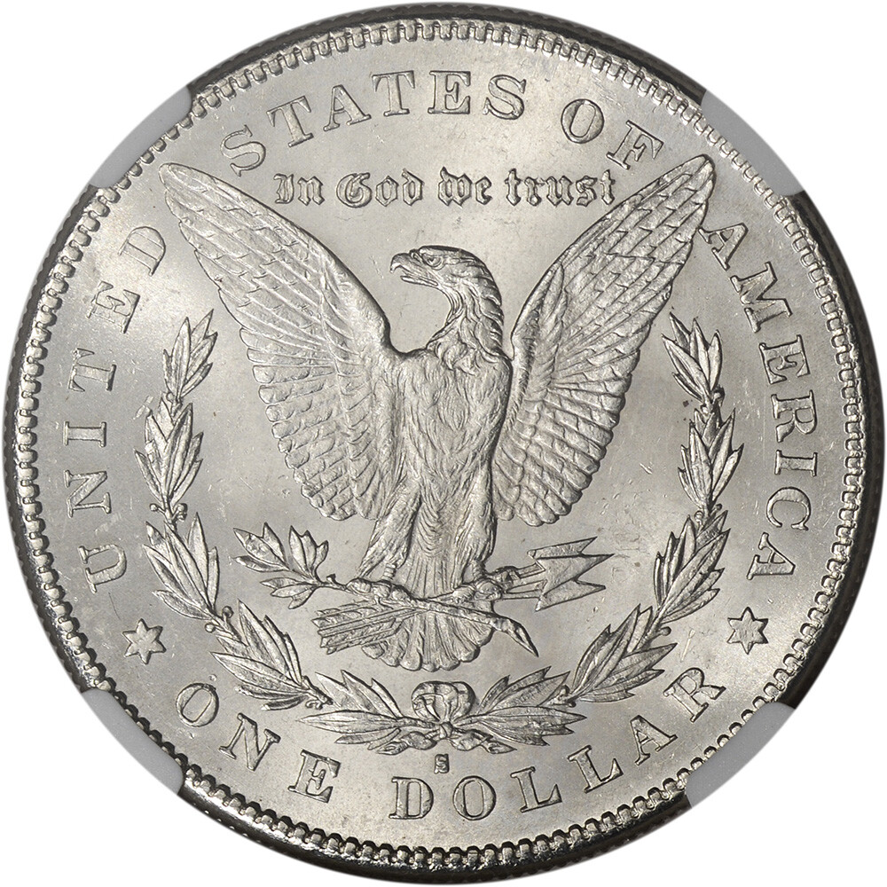 1878 S US Morgan Silver Dollar $1 - NGC Brilliant Uncirculated