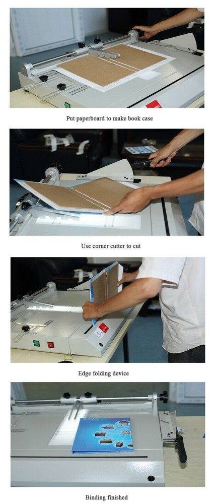 New Pro A4 Size Hard Cover Case Maker Portable Hardback Hardbound Making Machine