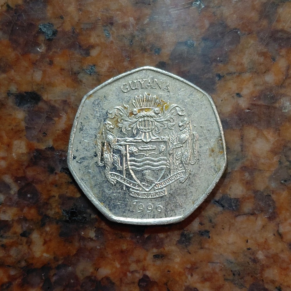 1996 GUYANA 10 DOLLARS COIN - #B8155