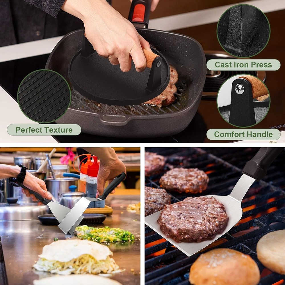 237pcs Griddle Accessories Kit for Blackstone, Perfect Flat Top Grilling Accesso