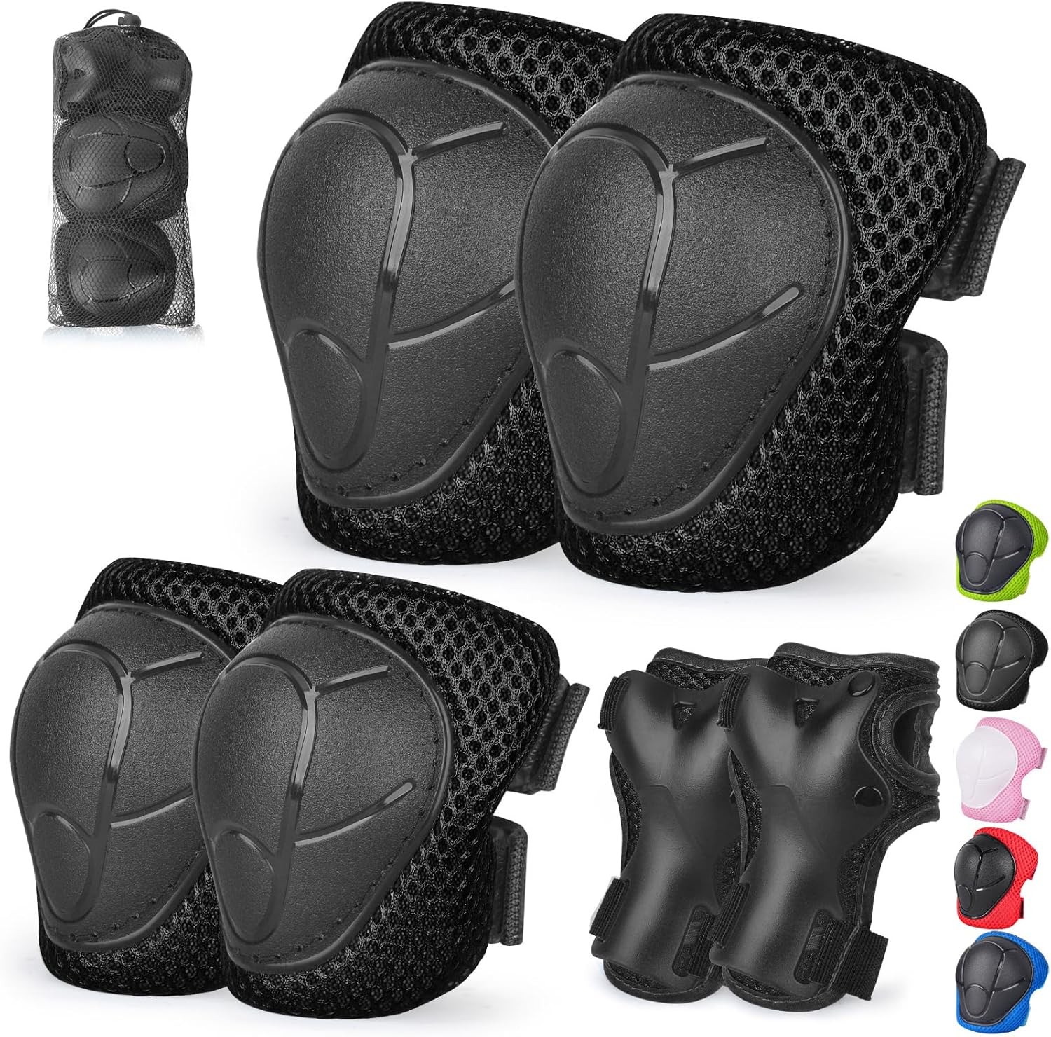Kids Protective Gear Set Knee Pads for Kids 3 -14 Years Toddler Knee and Elbow👍