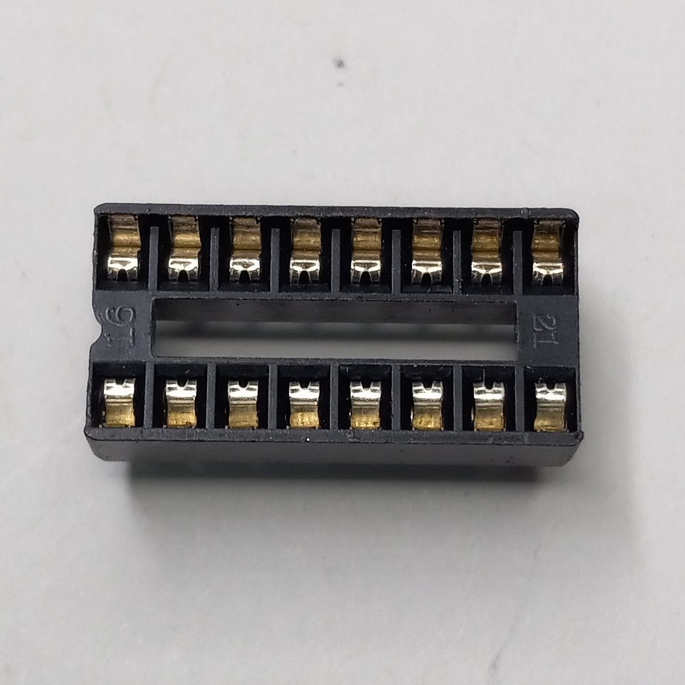 Lot of 16-Pin Low Profile IC Socket PCB Mount DIP