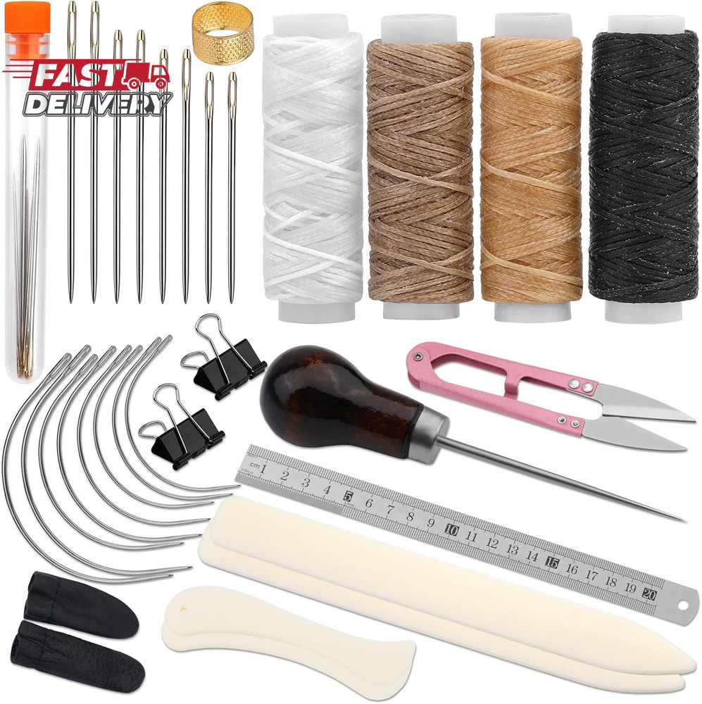 33 Pcs Book Binding Kits 4 Pcs Bone Folder Paper Creaser Paper Folding Tool Book