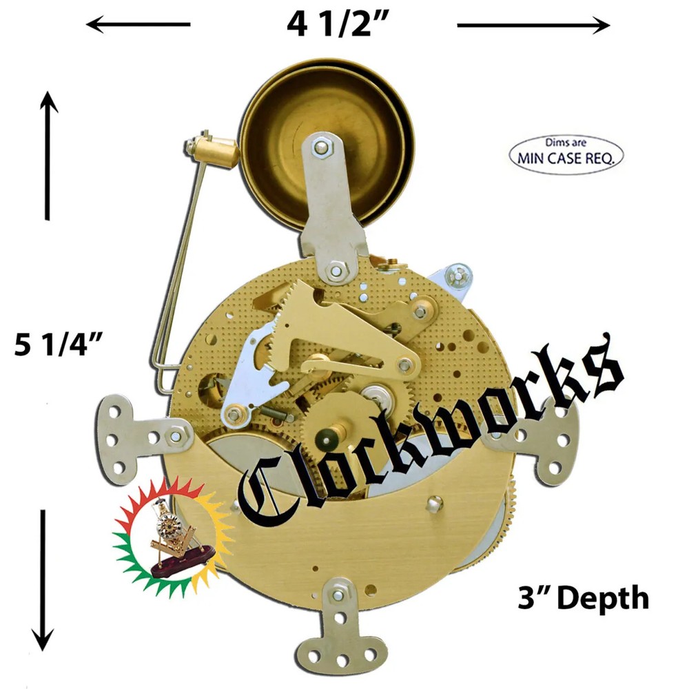 130-080 Hermle Clock Movement