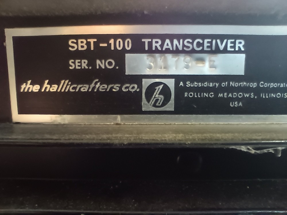 Hallicrafters transceiver model SBT-100