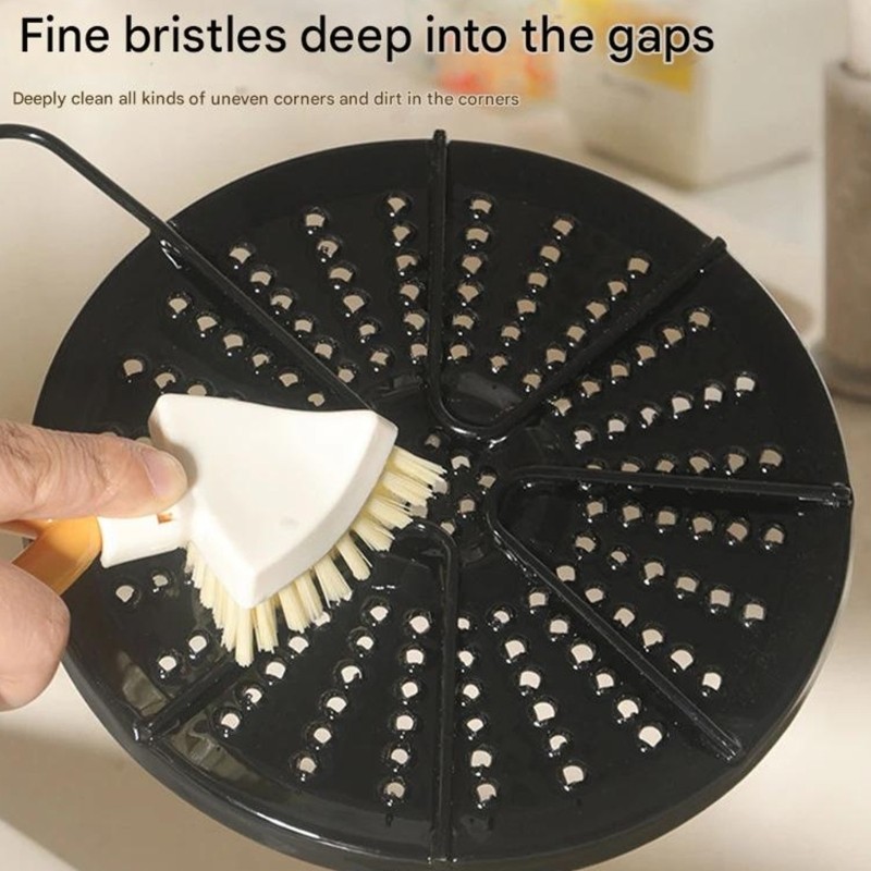 Multipurpose Collapsibles Triangular Brush Storage Toughes Flexible Bristles All