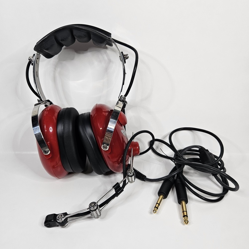 AVCOMM AC-250PNR Red Headset Bundle With Accessories #1