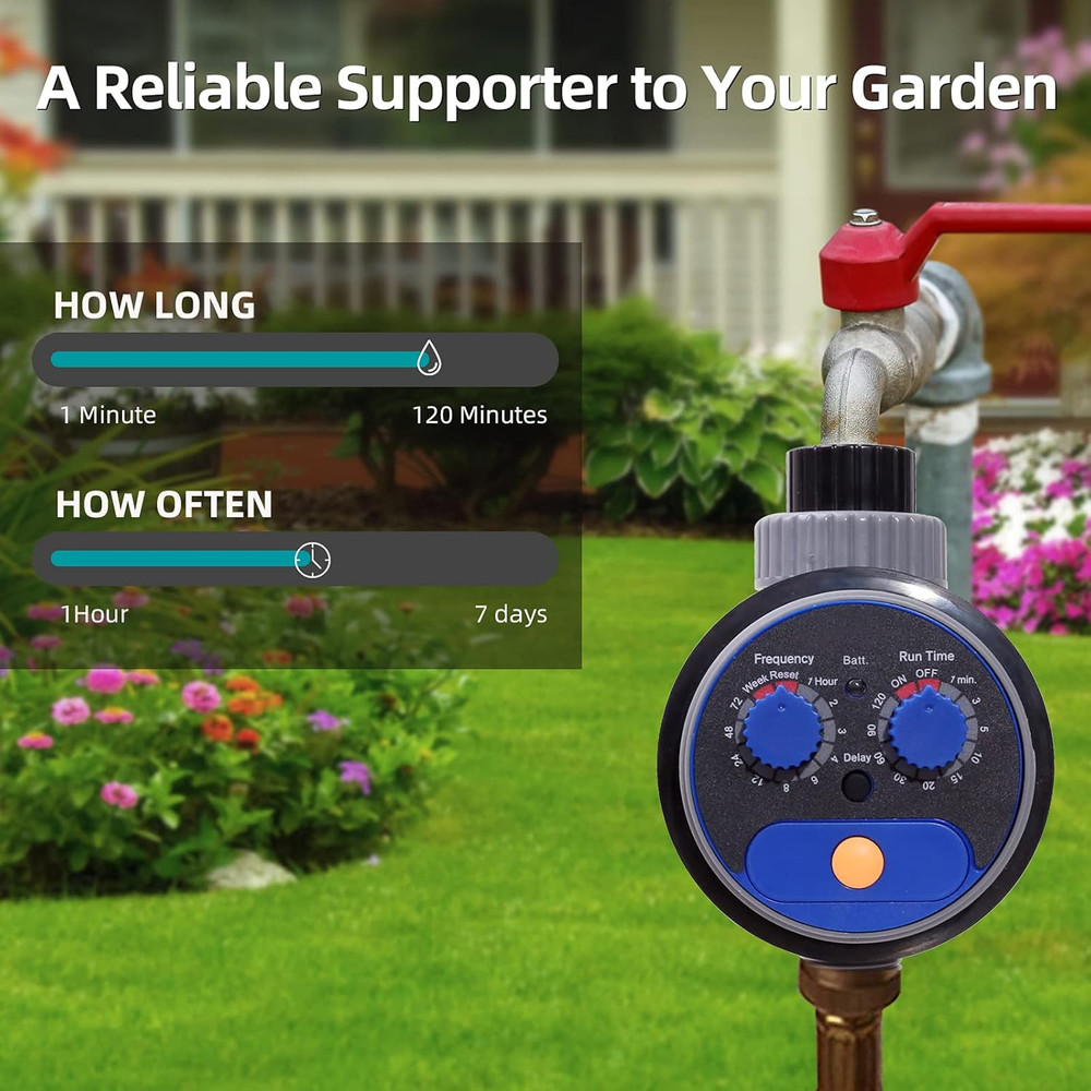 Sprinkler Water Timer Programmable Garden Zero Pressure Waterproof Irrigation Co