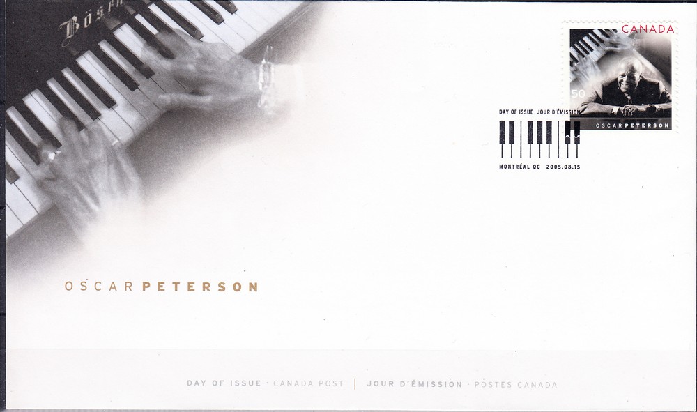 W CANADA 2118 FDC OSCAR PETERSON