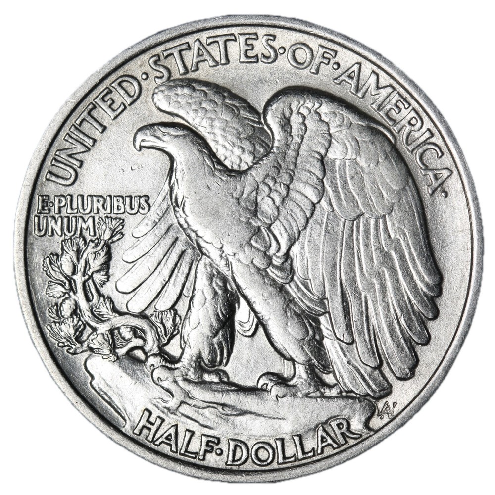 1936 Walking Liberty Half Dollar In AU Condition