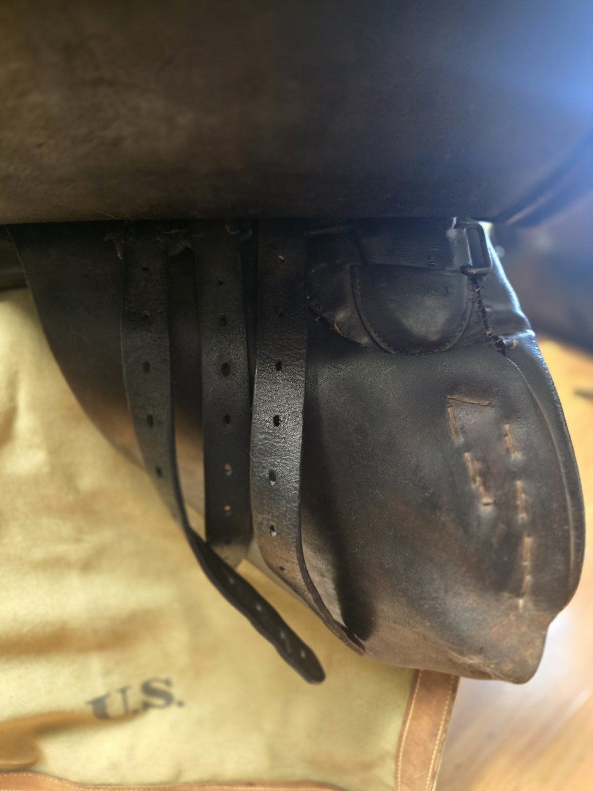 US Cavalry Training Saddle With Straps