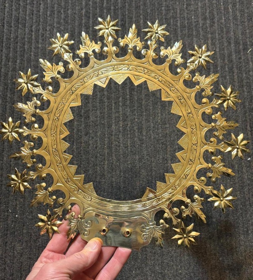 Large Halo Crown for Religious Statue (12" diam.) Mary, Jesus (H826) chalice co.