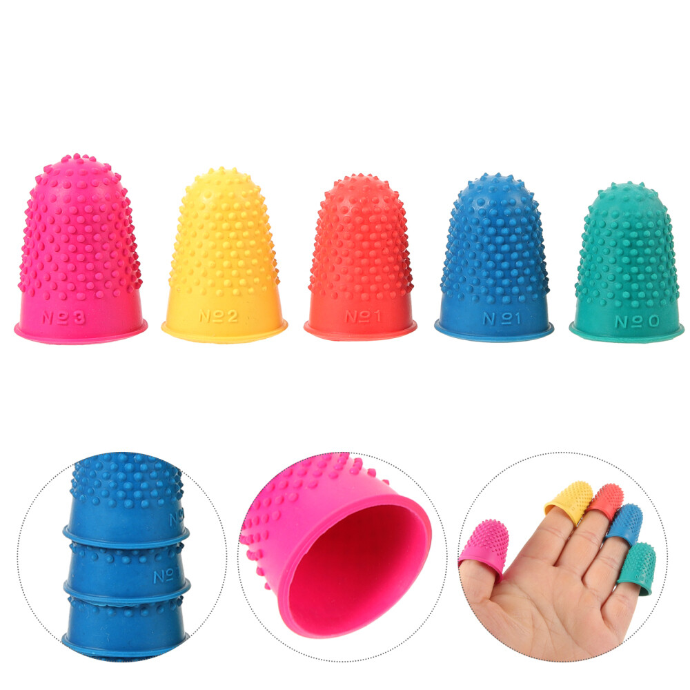 20 Pcs Multi Function Rubber Finger Protectors Non Slip Finger Cots for Home Use