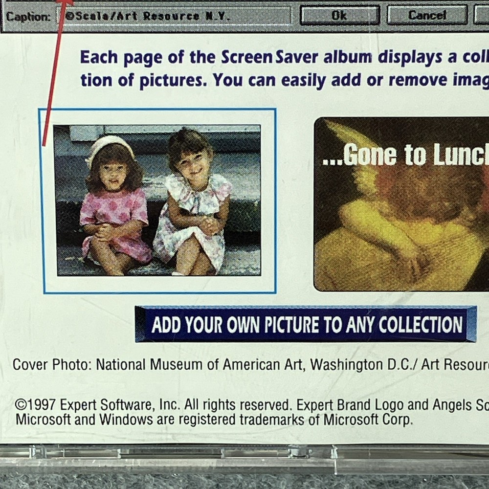 Expert Software - Angels Screen Saver CD 1997 Windows 95 Software Mint Disc