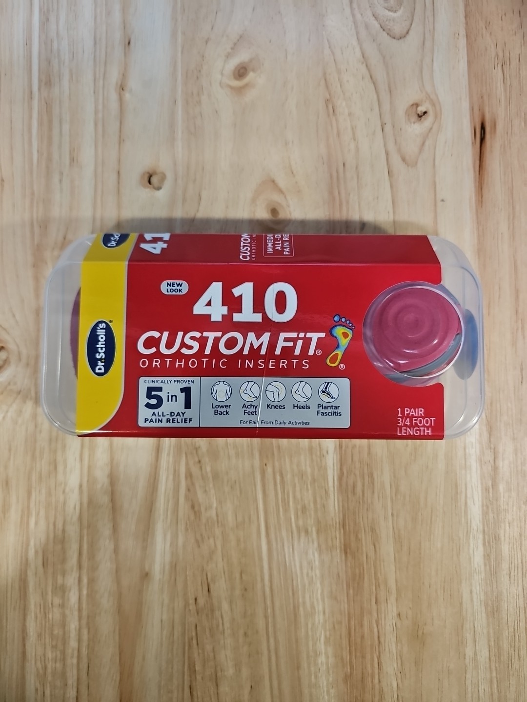 Dr. Scholls Custom Fit Orthotic Inserts CF 410, 3/4 Foot Length (2392) - NEW