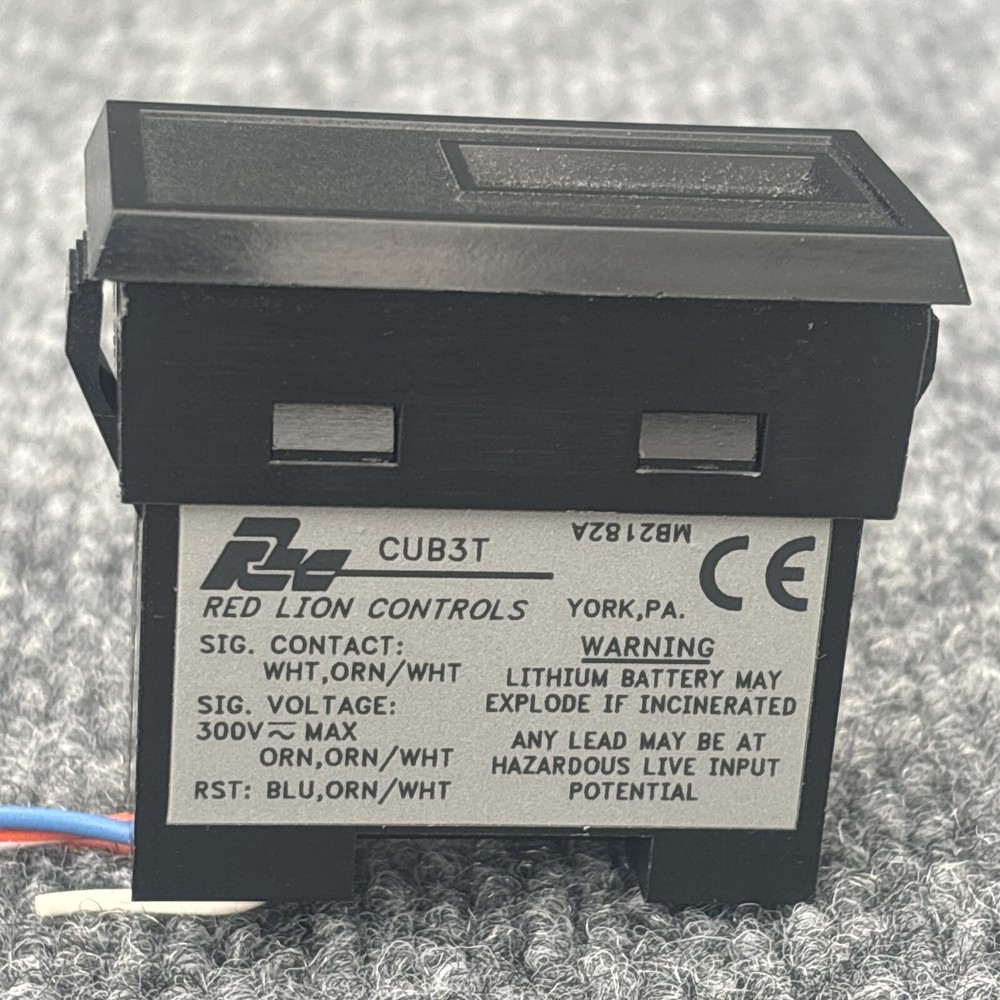 Red Lion Controls CUB3T310 Digital Panel Meter Counter, Timer Used