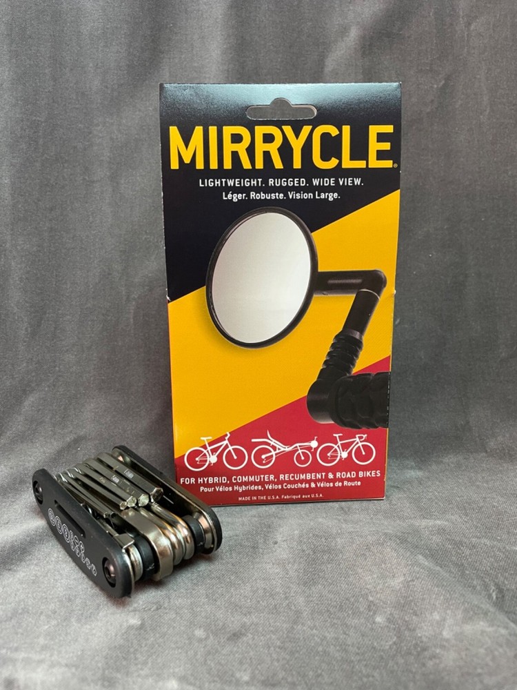 Mirrycle Handle bar bike mirror with multitool