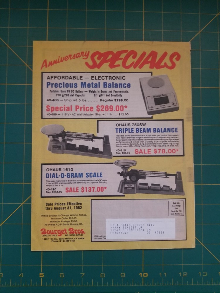 Bourget Bros. 35th Anniversary Catalog No. 682
