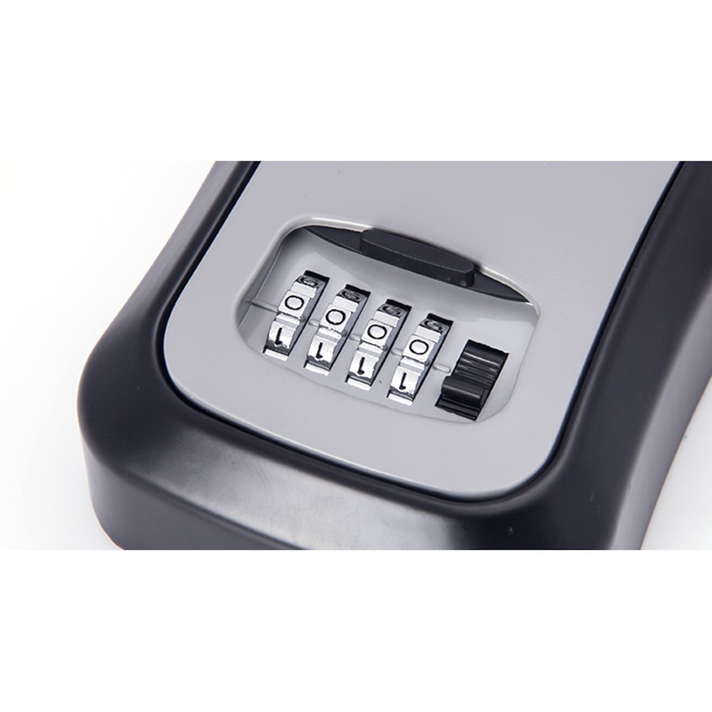 4 Digit Combination Lock Box Wall Mount Security Safe Large 5 Key Waterproof