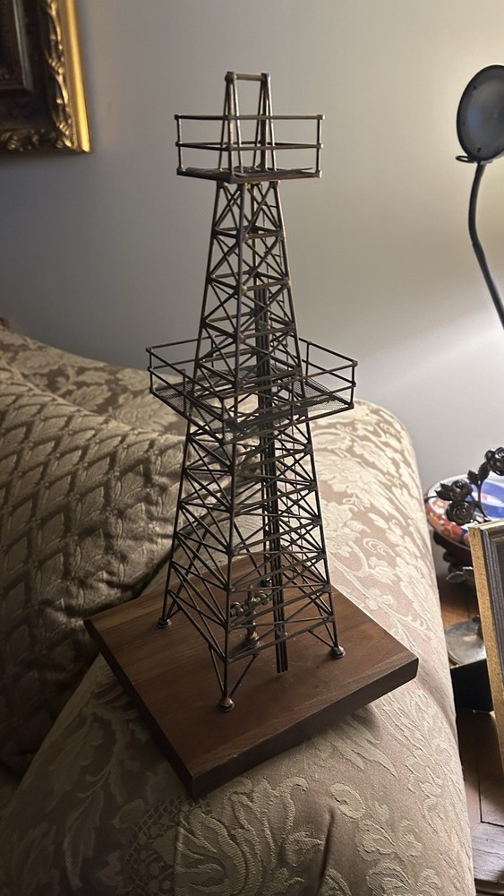 Copper Oil Rig Decoration