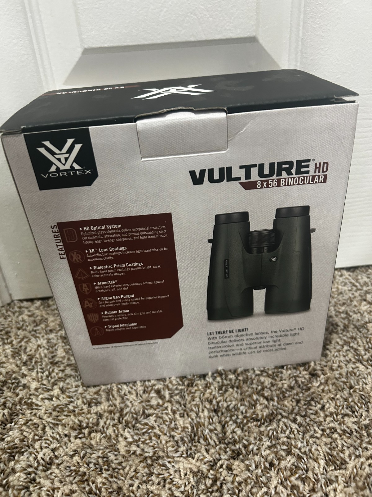 Vortex 8x56 Vulture HD Binoculars Brand New In Box Lifetime Warranty