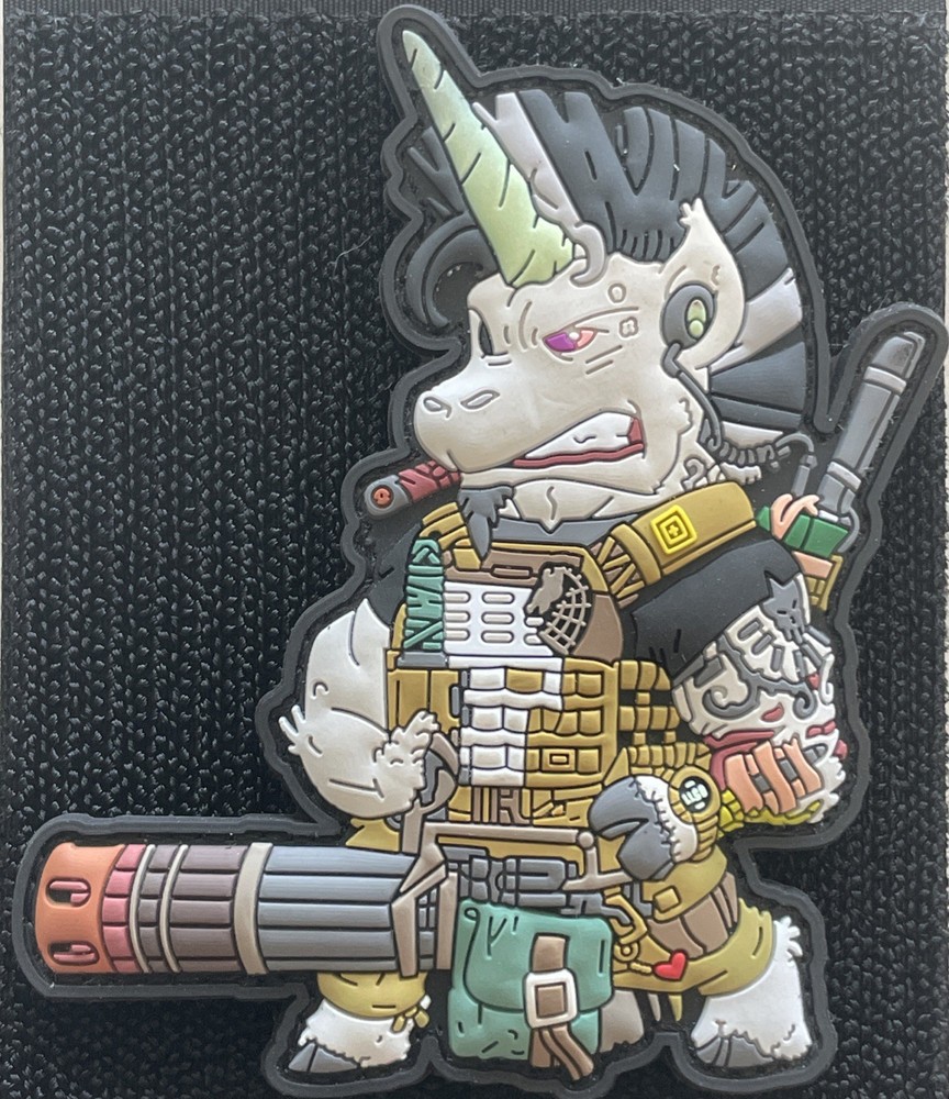 PATCHLAB GLWS TACTICAL UNICORN PATCH TAC GEAR GATLING GUN
