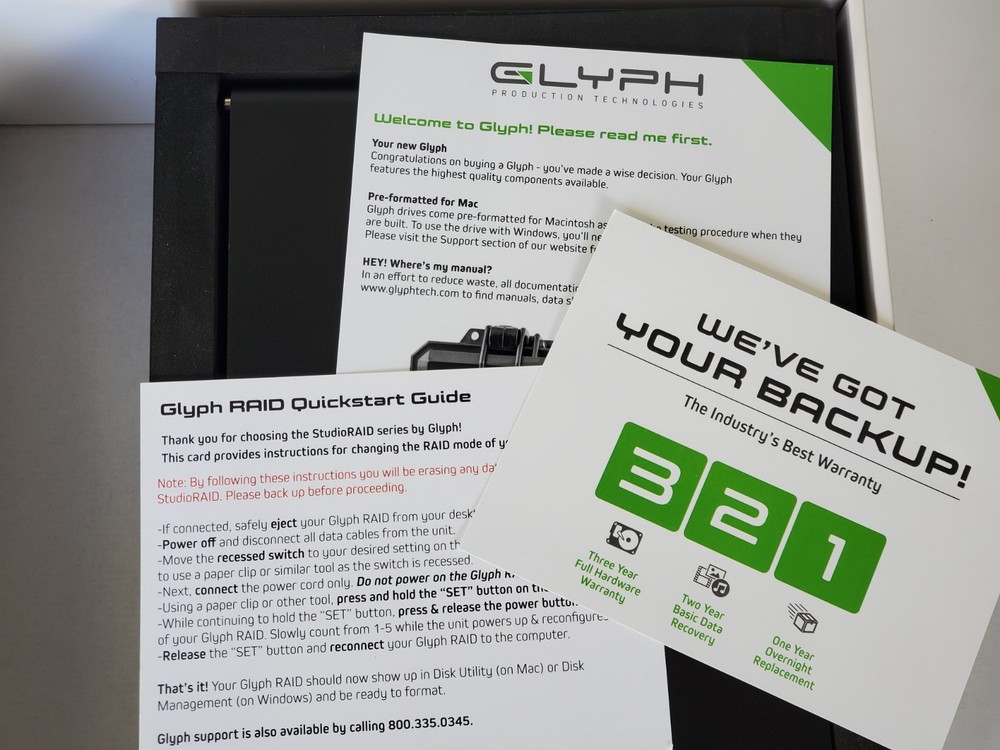 Glyph StudioRAID 4 TB 2-Bay USB 3.0/Thunderbolt 2 RAID Array #52992 tested