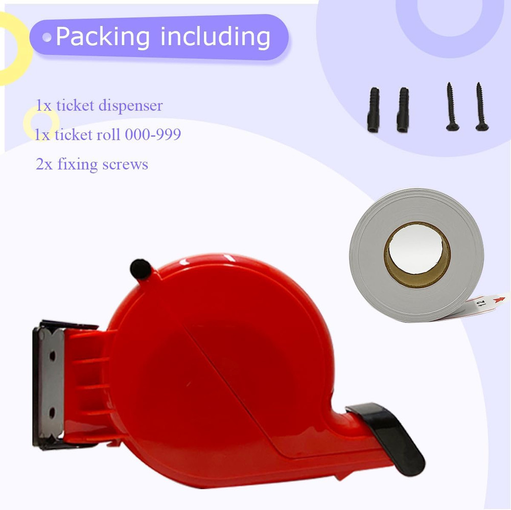 Ticket Number Dispenser Take a Machine Wall Desk Counter Queuing System