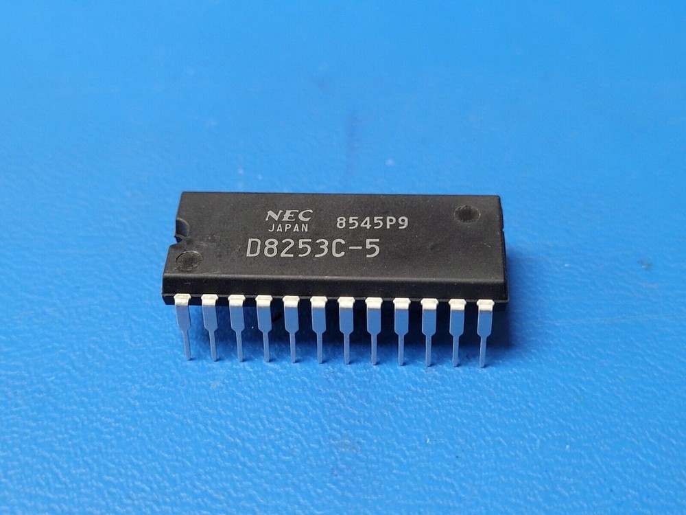 (2 PCS) UPD8253C-5 NEC Programmable Timer, 3 Timer(s), CMOS, PDIP24