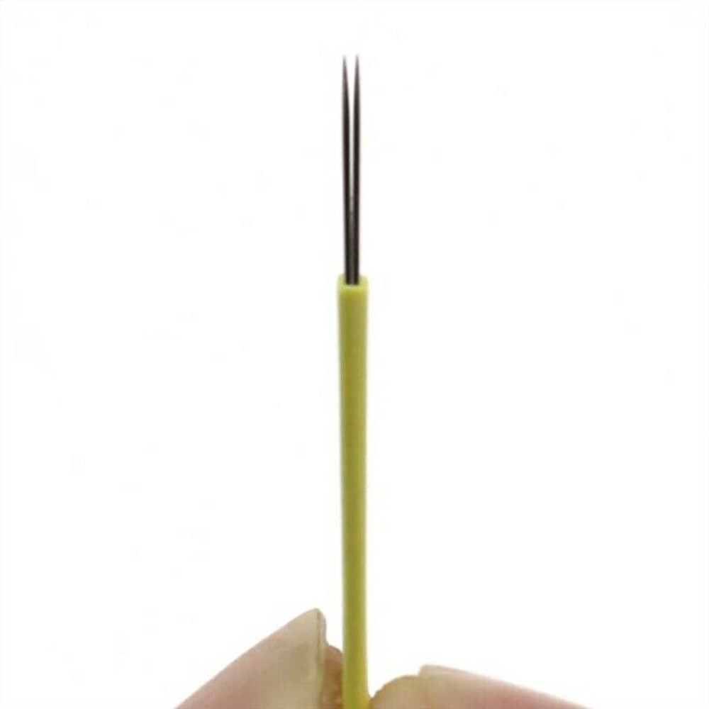 Double Rows Microblading 9 Pin Needles Permanent Makeup Manual Eyebrow 9F Blades