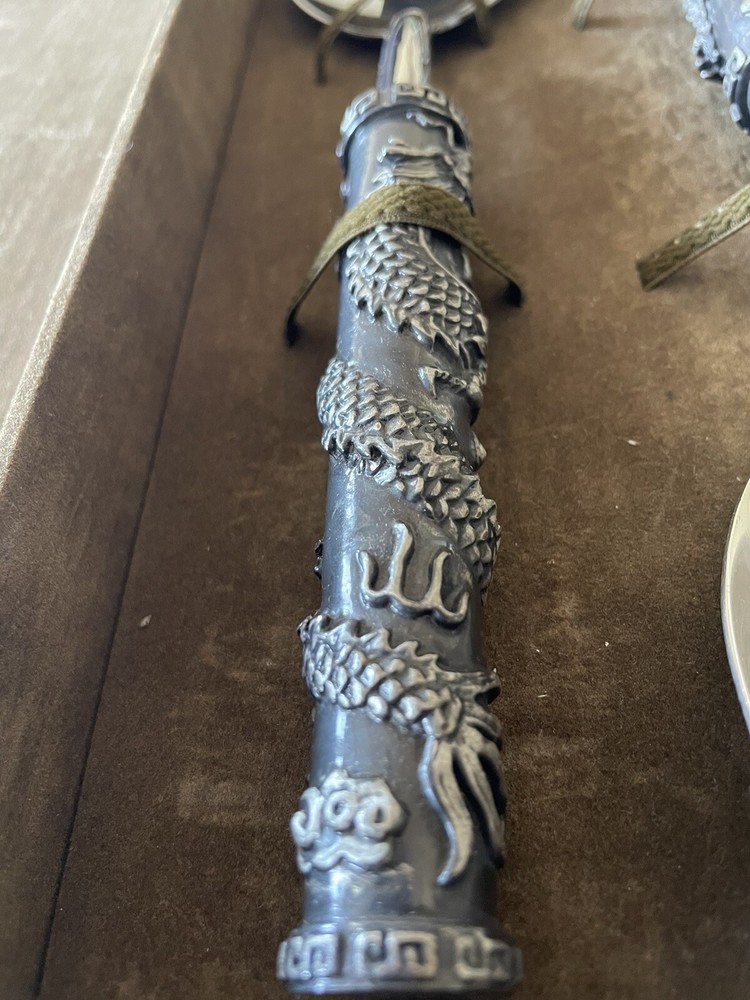 L’Objet Antique Silver Dragon Serving Set — Rare, Discontinued Luxury Tableware