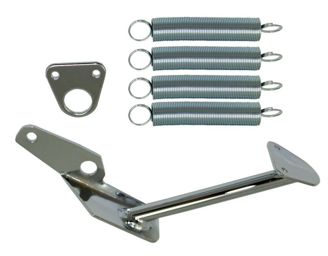 Chrome Carburetor Throttle Dual Return Springs Holley 2300 / 4150 / 4160 4 Brl