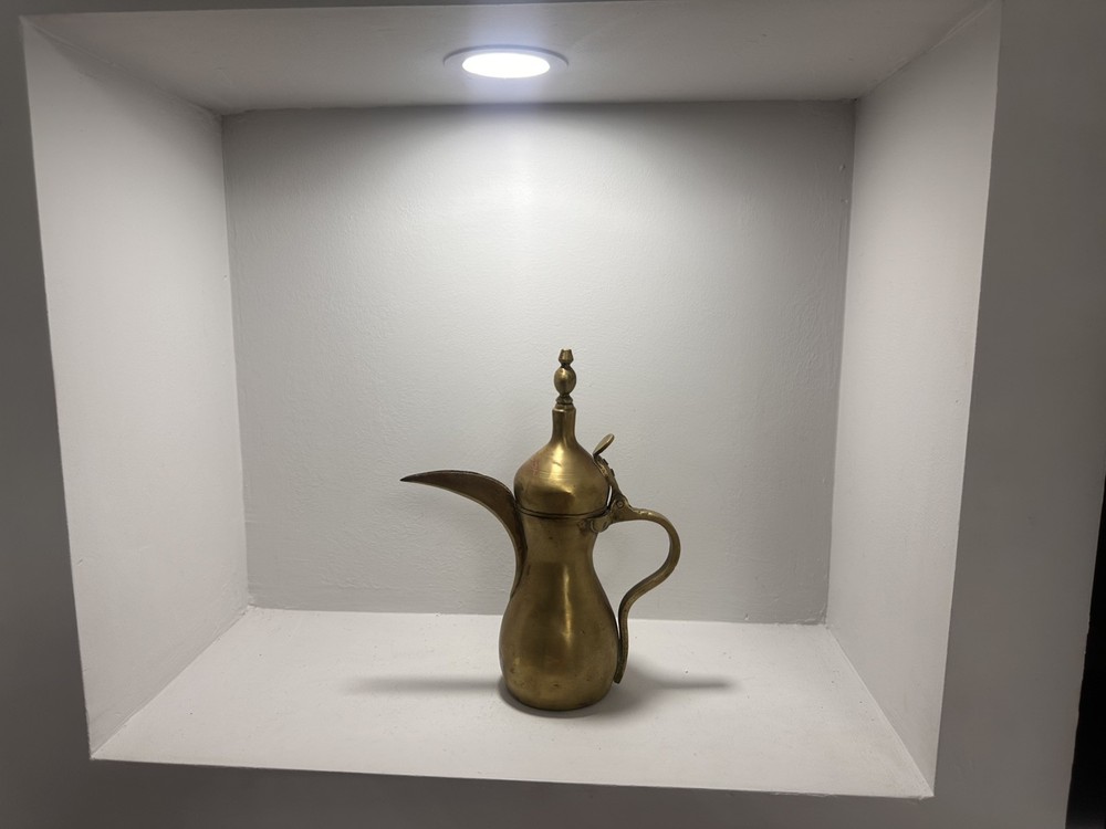 Authentic Antique 19th Cent Middle Eastern Dallah Coffee Pot. HEAVY !