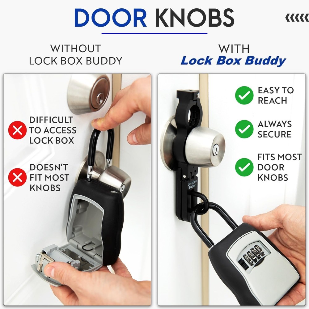 Lock Box Buddy - Secure Attachment for Lever 1,
