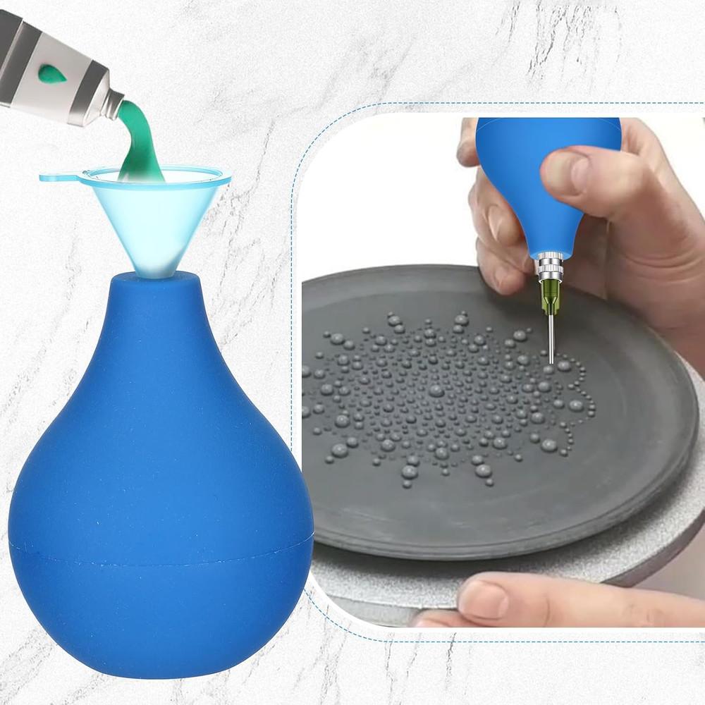 34 Pcs Pottery Tools Supplies Ceramic Precision Applicator Slip Trailing Bottles