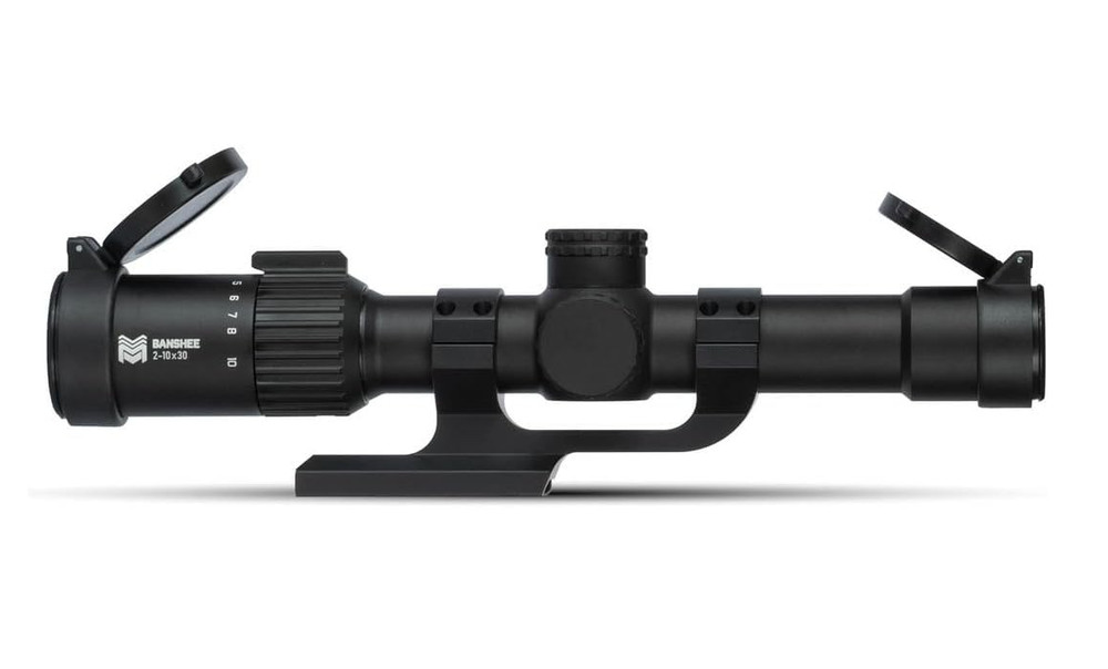 Monstrum Banshee 2-10x30 MPVO Rifle Scope with Offset Scope Mount