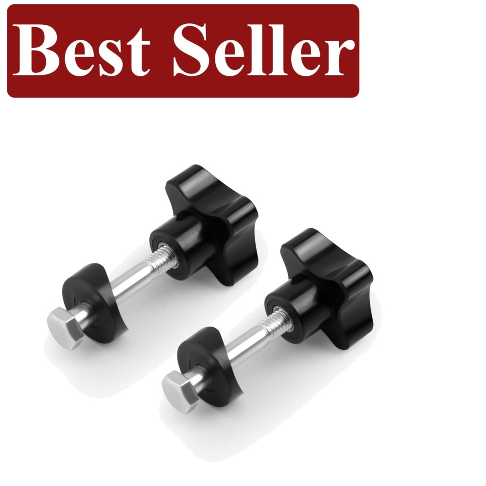 Universal Rollator Walker Replacement Knobs - Comfortable Black Adjustable Set