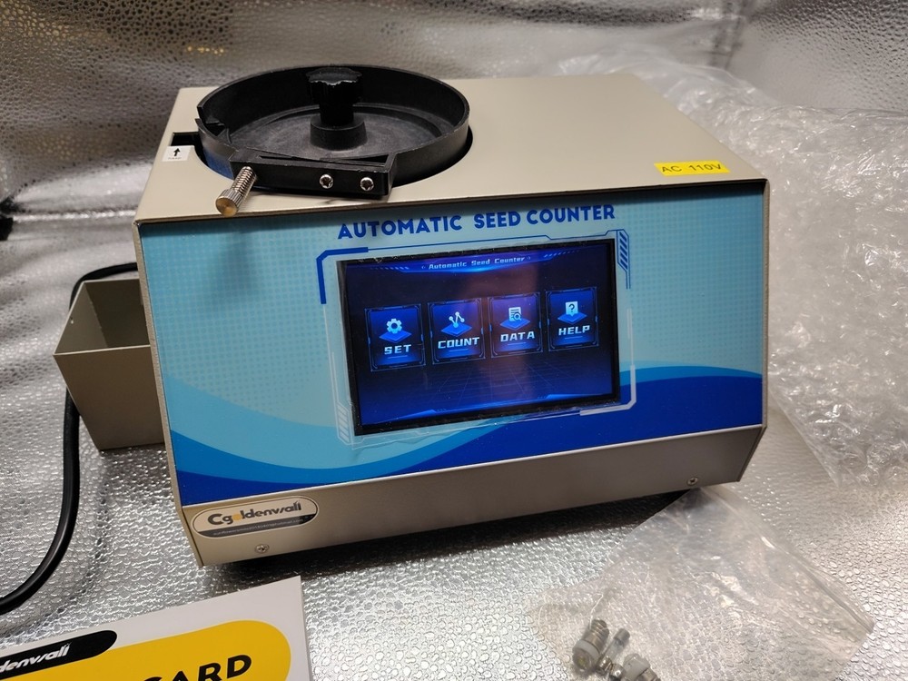 CGOLDENWALL Automatic Touchscreen Seeds Counter Machine, 110V (Missing Plates)