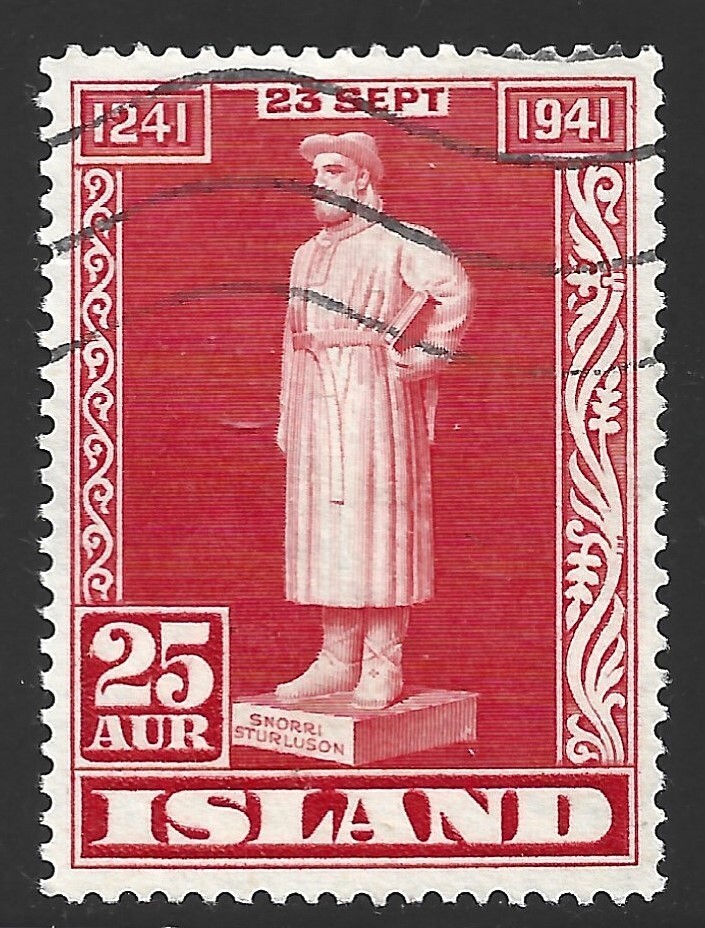 Iceland, Scott #237, 25a Statue, Used