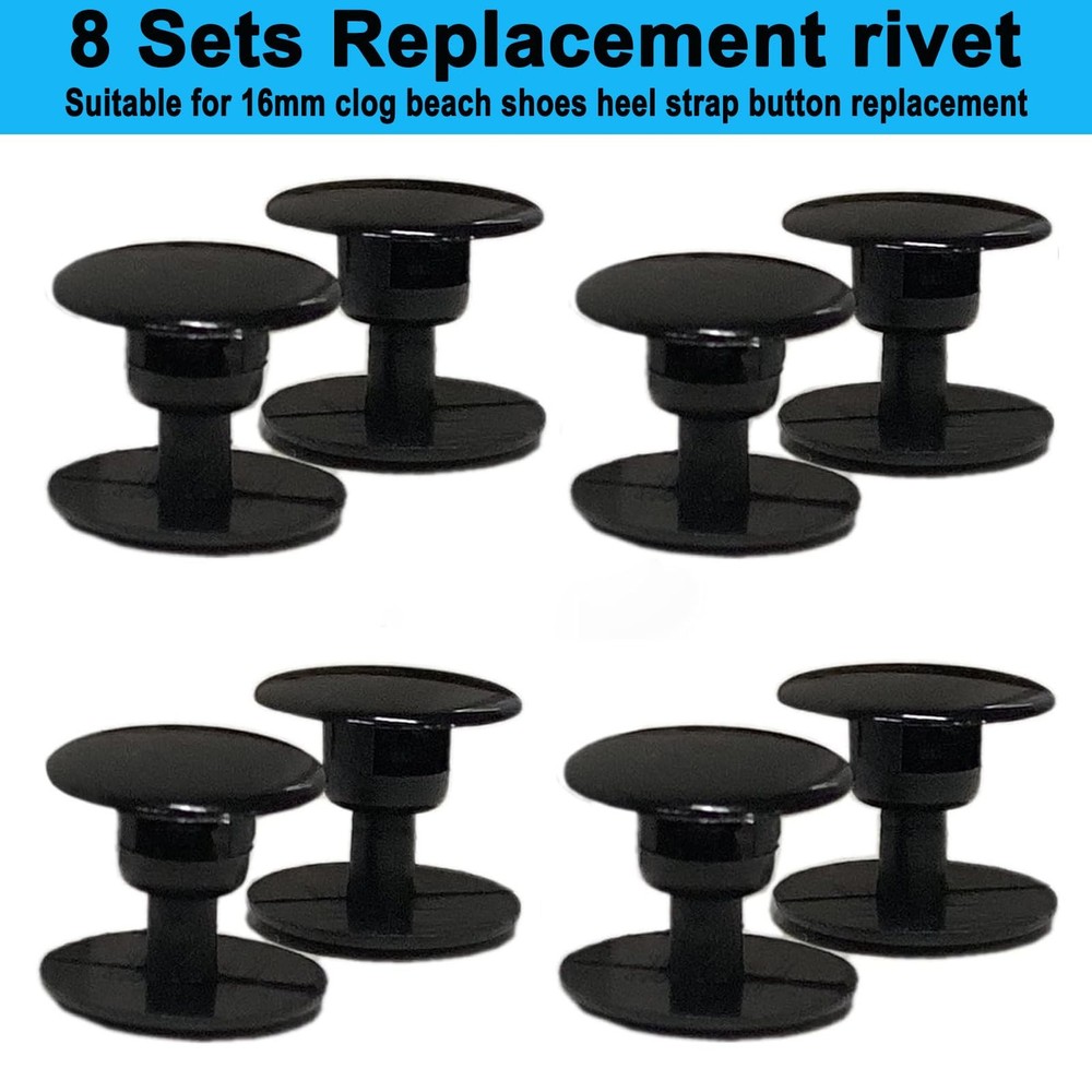 8 Sets Replacement Rivets for Beach Shoe Replacement Button Replacement Parts C