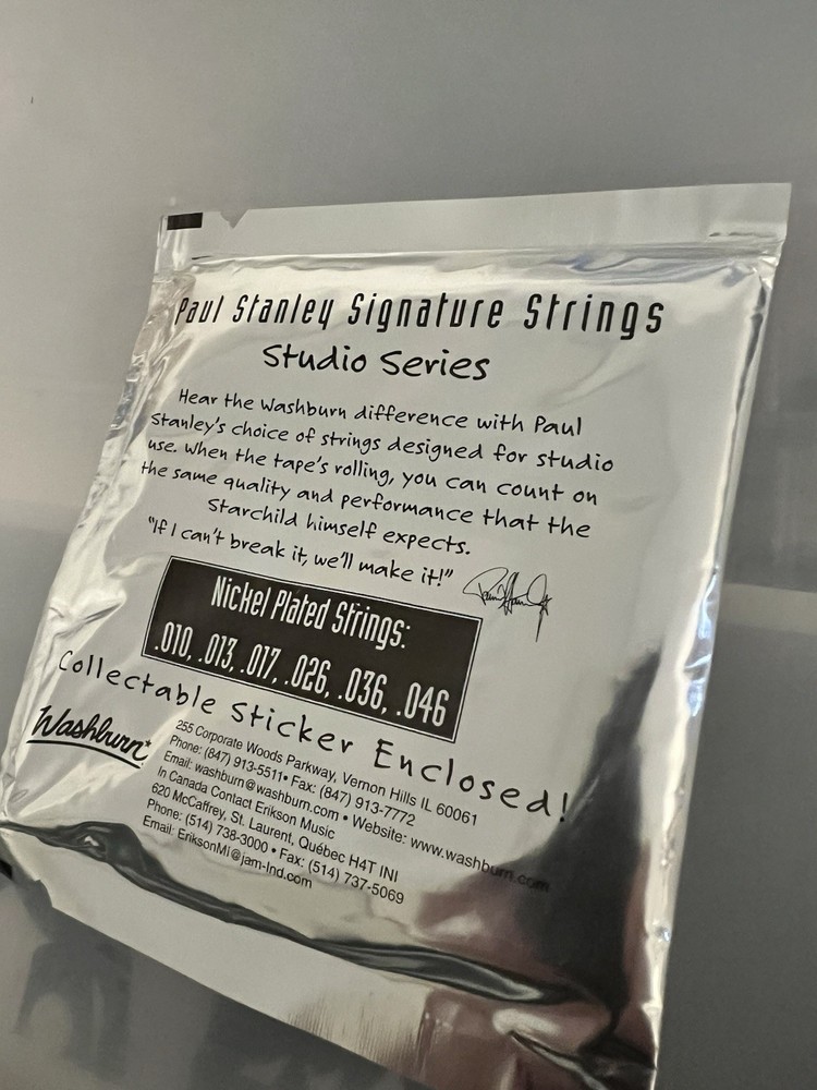 Paul Stanley Kiss Washburn Guitar Strings