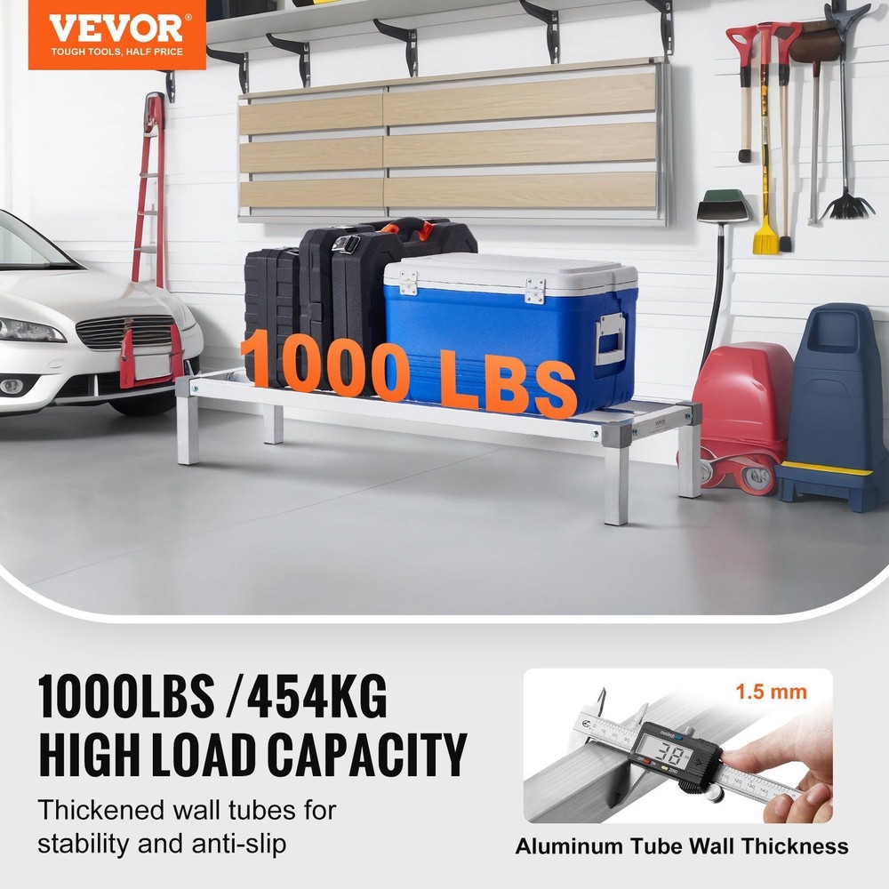 Compact 48x14x8 Aluminum Rack 1000lb Load Efficient Space Use