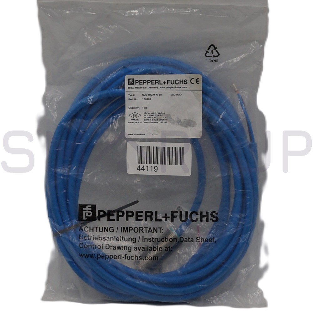New In Box PEPPERL FUCHS NJ5-18GM-N-5M Inductive Proximity Sensor