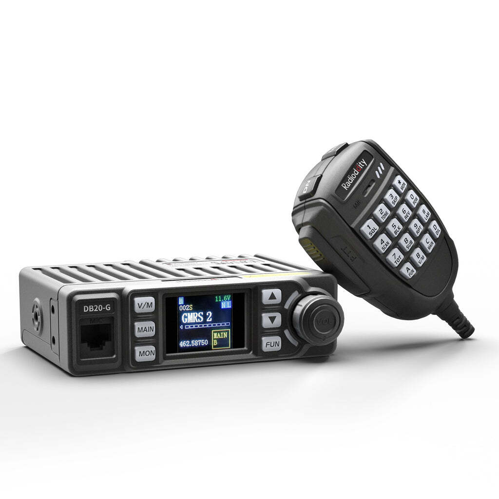 Radioddity DB20-G GMRS Mobile, 500 Channels, UHF VHF Scanner, Repeater Capable