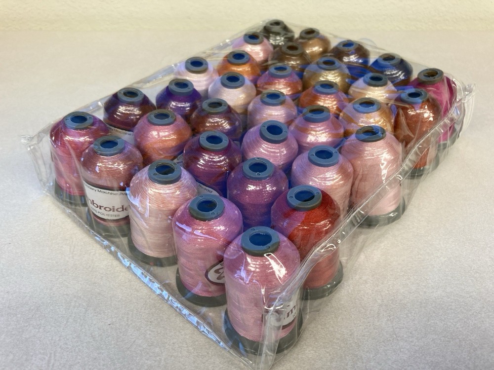 LOT OF 100+ Spools - 1000M/Spool Embroidery Machine Thread Polyester Multicolor