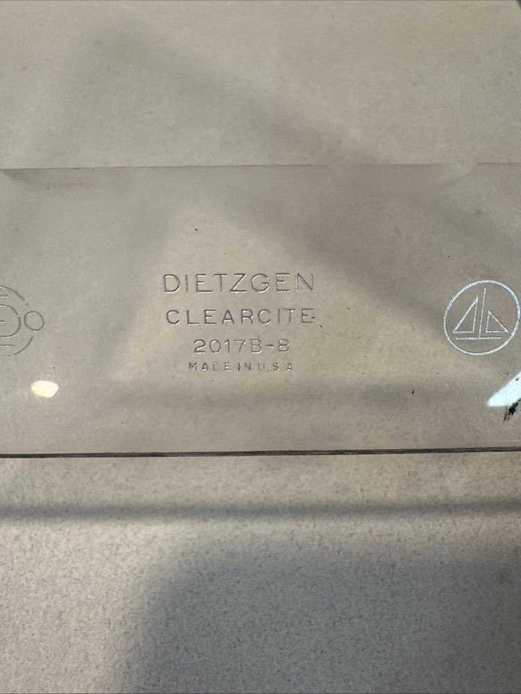 4 PCS Vintage Dietzgen Drafting Tools Ruler Circle Compass 8 &10 Triangle Set