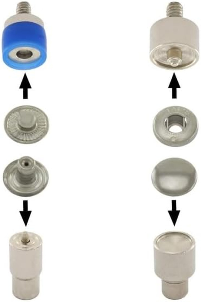 4Pcs Snap Button Die Mold Set for Hand Press Machine (12,5Mm(633#))